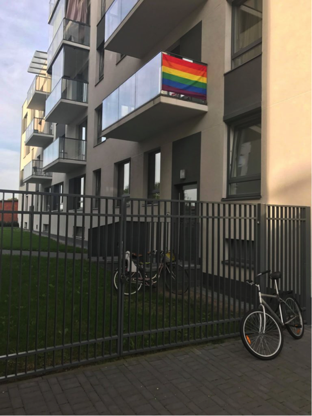 prenden fuego bandera lgtb lituania