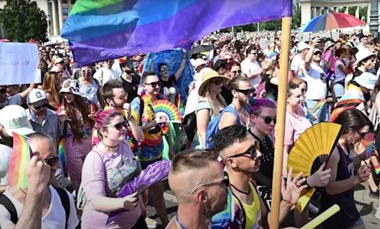 Celebración del orgullo Hungría LGTB+